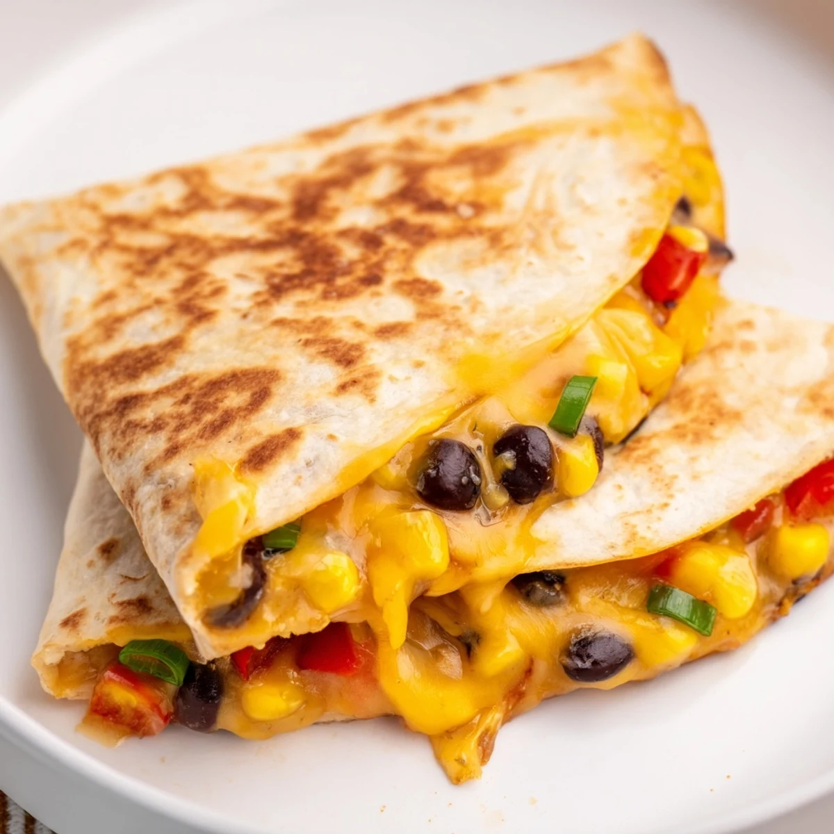 Quick Black Bean Corn Quesadillas