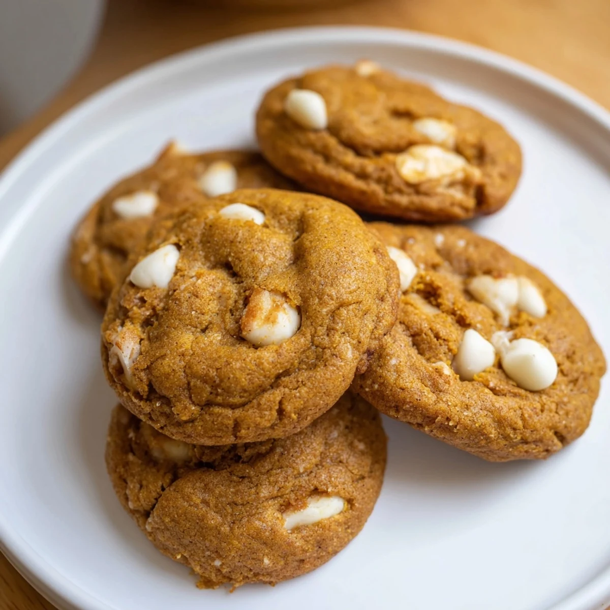 Golden-brown Soft and Chewy Pumpkin Spice Cookies, perfectly rounded and inviting, ready to savor.