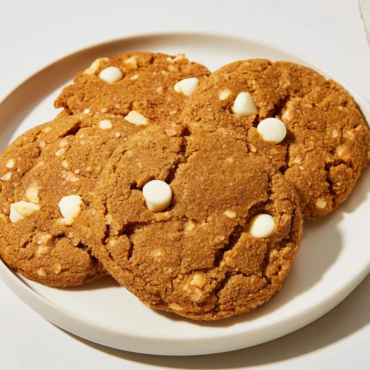 A plateful of comforting Soft and Chewy Pumpkin Spice Cookies with a delightful, melt-in-your-mouth texture.