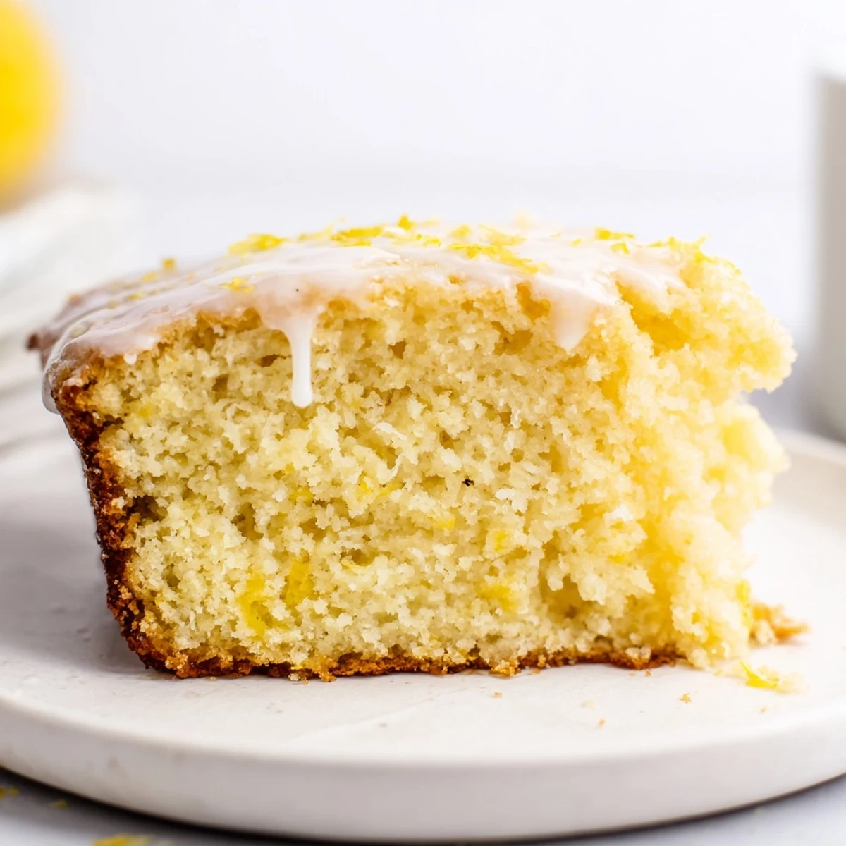 Fluffy, golden Lemon Yogurt Cake, baked to perfection and ideal alongside morning coffee.