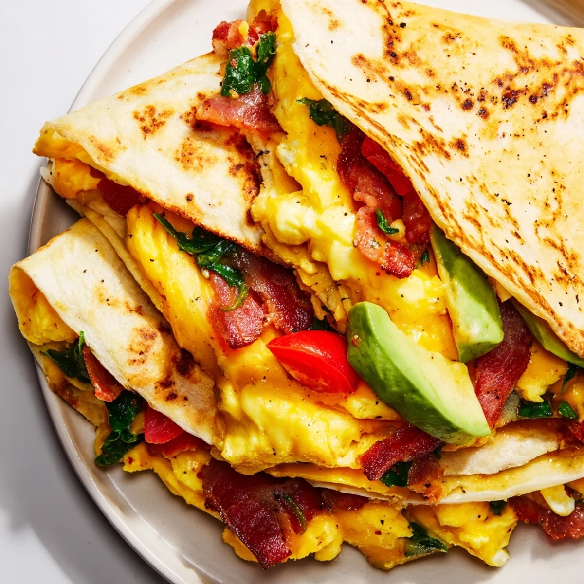 Crispy Breakfast Wrap Fold