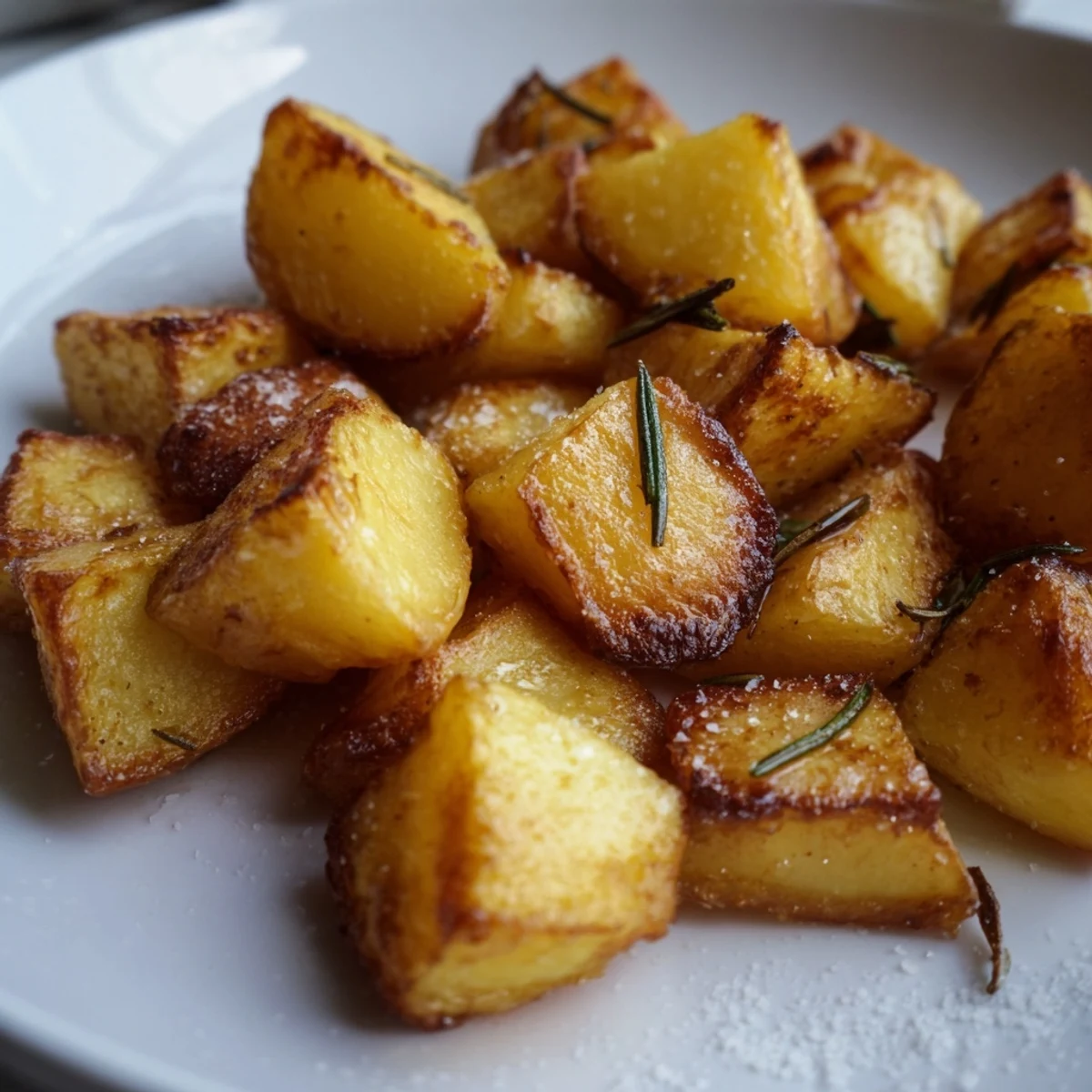 Smoky and savory: imagine these delicious Beef Tallow Roasted Potatoes, ready for a hearty meal.