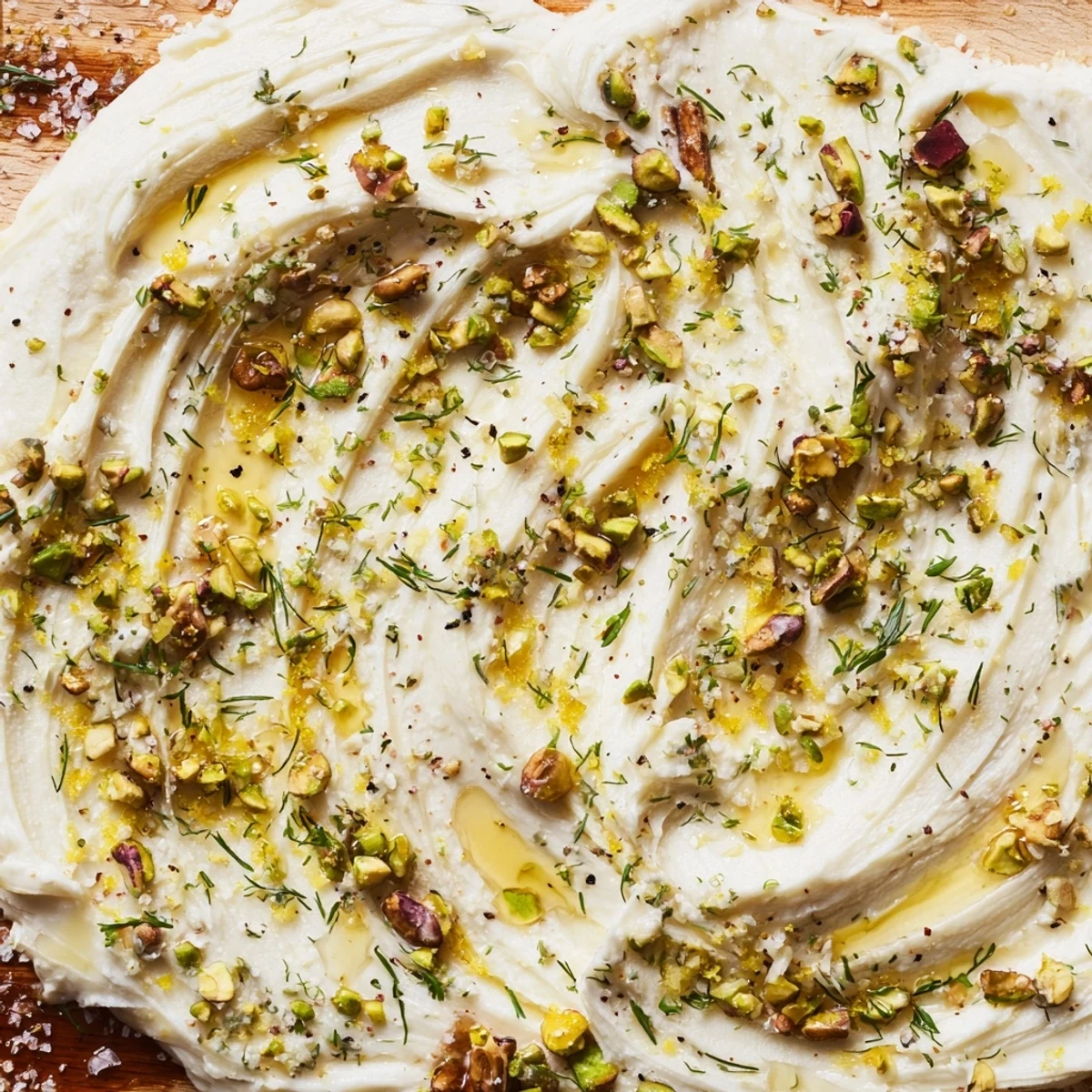 Elegant Flavored Butter Board Charcuterie appetizer with butter swirls, honey, and pepper, perfect for parties and pairing with charcuterie.