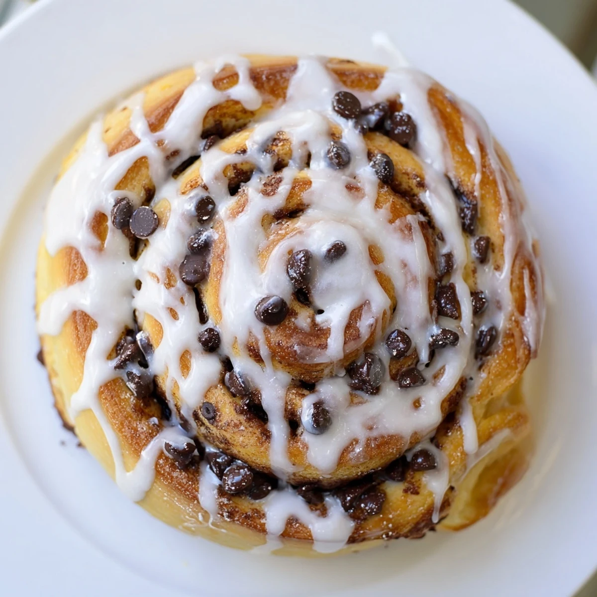 Warm Nutella Chocolate Chip Rolls swirled with creamy hazelnut spread and melted chocolate chips, fresh from the oven.