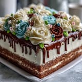 Graduation Sheet Cake Buttercream Roses