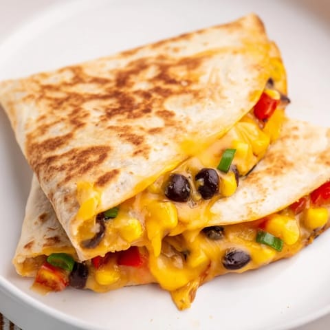 Quick Black Bean Corn Quesadillas