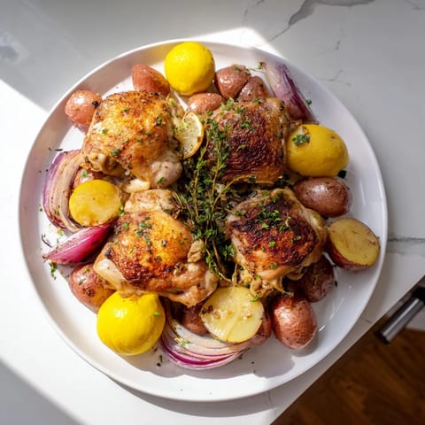 Baked Chicken Thighs Lemon Thyme