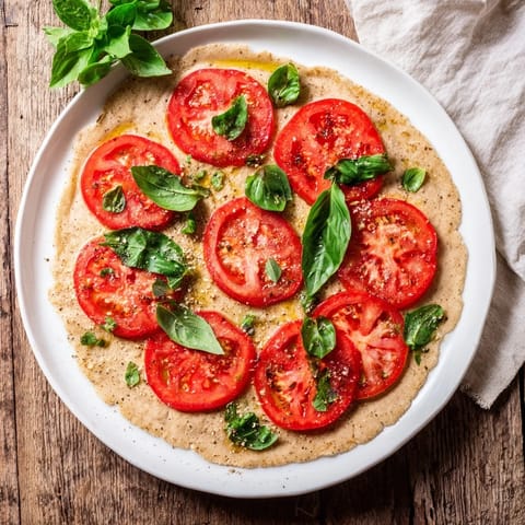 Simple Tomato Basil Flatbread