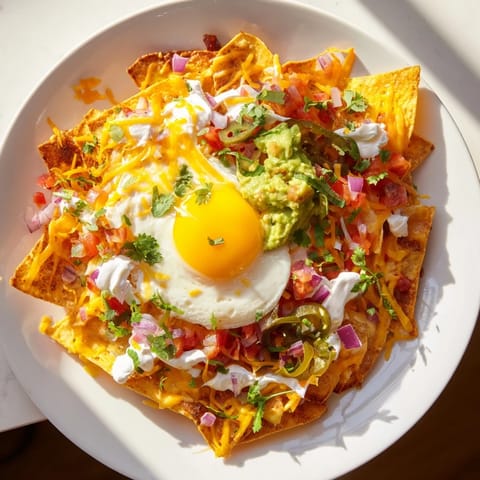 Egg-Topped Breakfast Nachos