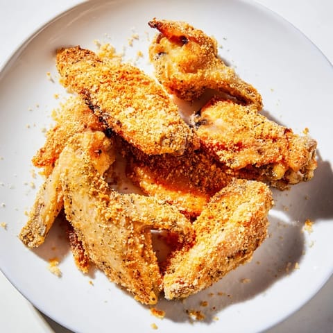 Savory and flavorful, these Baked Parmesan Chicken Wings are a perfect appetizer idea.