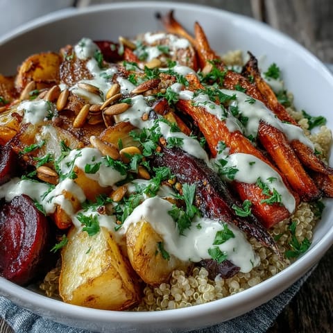 Roasted Root Vegetable Bowl