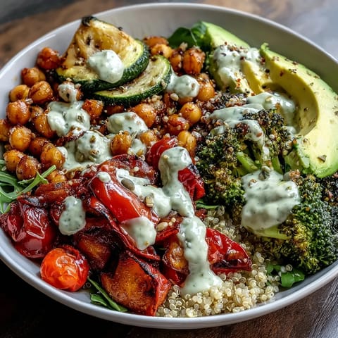 Savory vegetable and legume bowl topped with parsley and avocado, offering a hearty, plant-based meal for lunch or dinner.