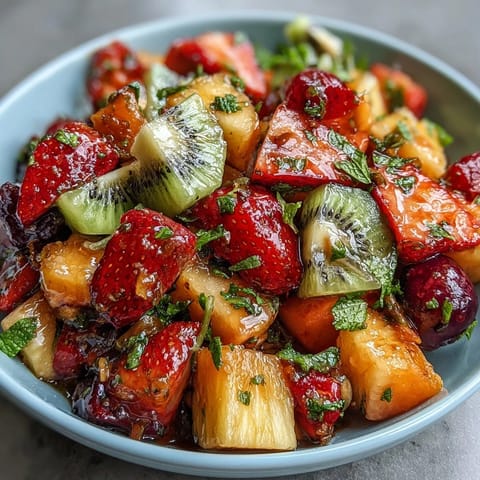 Tropical Fruit Salad Mint Lime