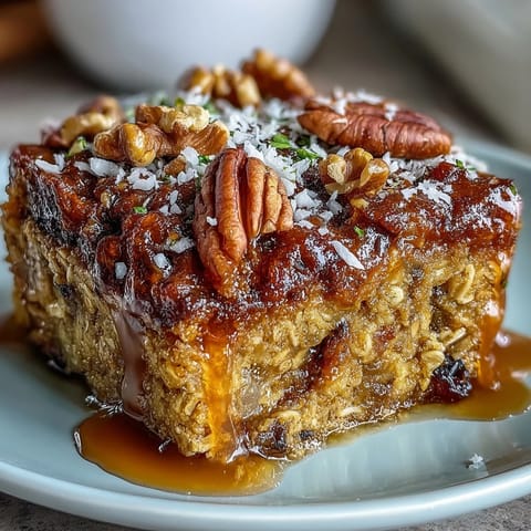 Spring Carrot Cake Baked Oatmeal