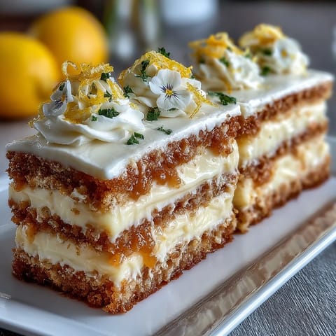 Spring Naked Cake Lemon Curd
