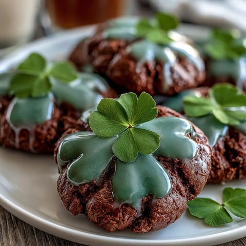 St Patricks Shamrock Cookies