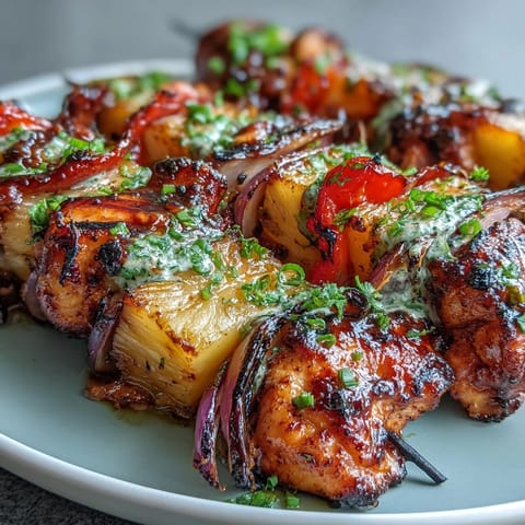 Grilled Pineapple Chicken Skewers