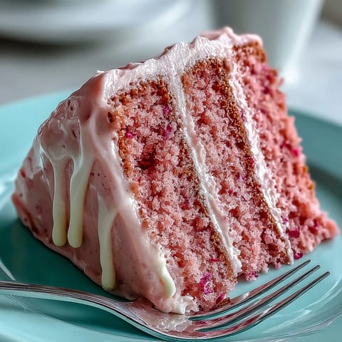 Beautiful pink Bridal Shower Rosé Velvet Cake glistens with edible gold drip.