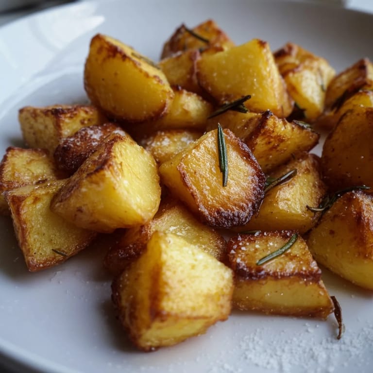 Smoky and savory: imagine these delicious Beef Tallow Roasted Potatoes, ready for a hearty meal.
