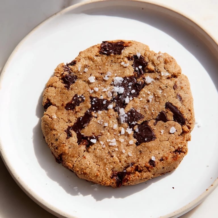 Warm, chewy Miso Brown Butter Cookies sprinkled with flaky sea salt, a sweet and savory sensation.