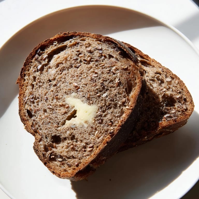 Freshly baked Estonian Leib sourdough, showcasing a hearty interior perfect for a savory meal.