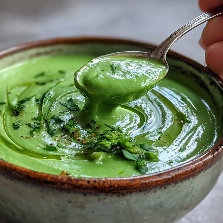 Steaming pot of Big Green Immunity-Boosting Vegetable Soup ready to serve with crusty bread on the side.