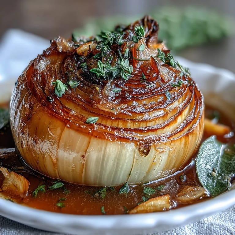 Fragrant garlic and smoked paprika infuse the simmering broth in this soothing onion boil ASMR, perfect for immersive, textural eating.  