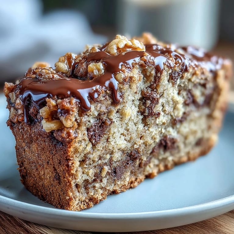 Wholesome chocolate chip protein banana bread, naturally sweetened with ripe bananas and maple syrup, perfect for a healthy breakfast or snack.
