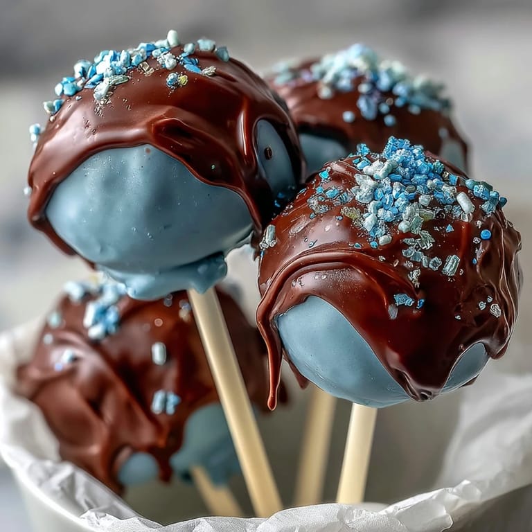 Dreamy Pisces galaxy cake pops, dipped in vibrant colors and finished with edible glitter, create a whimsical and delicious celestial dessert.