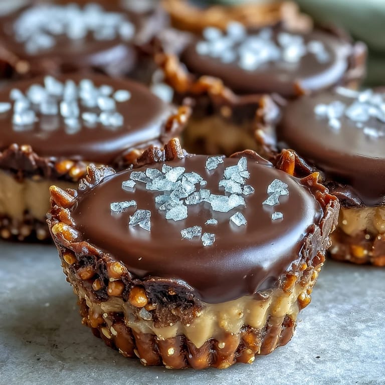 These peanut butter eggs with pretzel crust combine salty crunch and creamy filling, topped with melted chocolate for a perfect Easter treat.