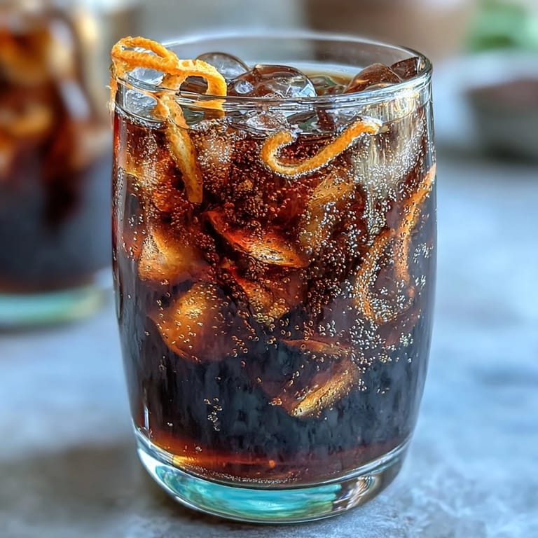Enjoy this refreshing Cold Brew Coffee Tonic with zesty orange, perfect for brunch.