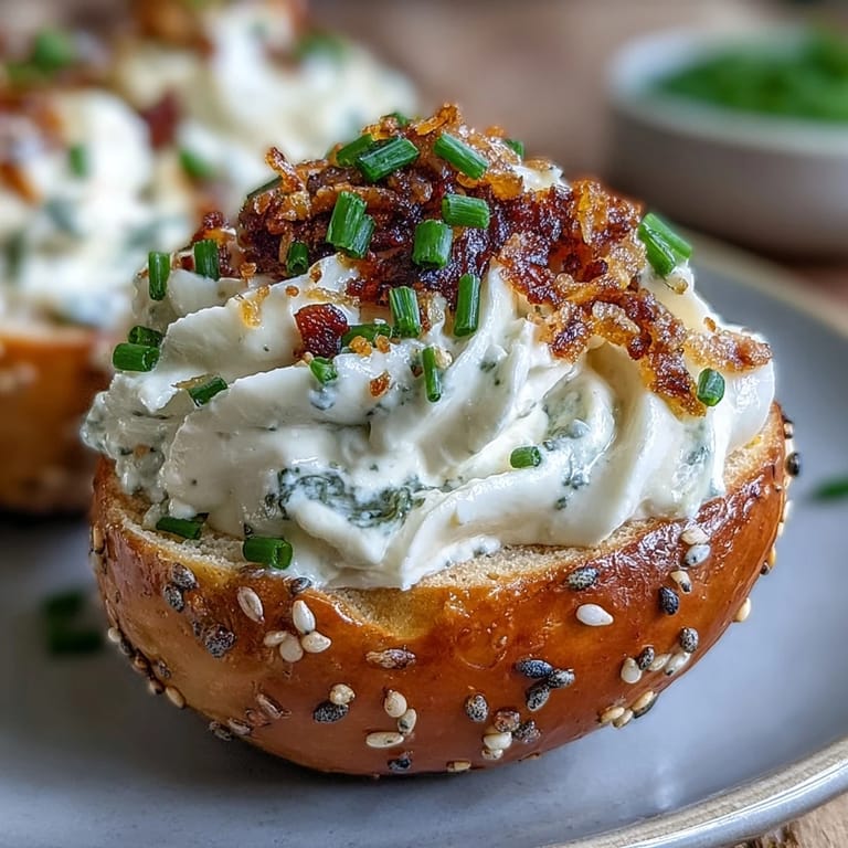 Creamy Everything Bagel Deviled Eggs, a festive appetizer with bold flavors.