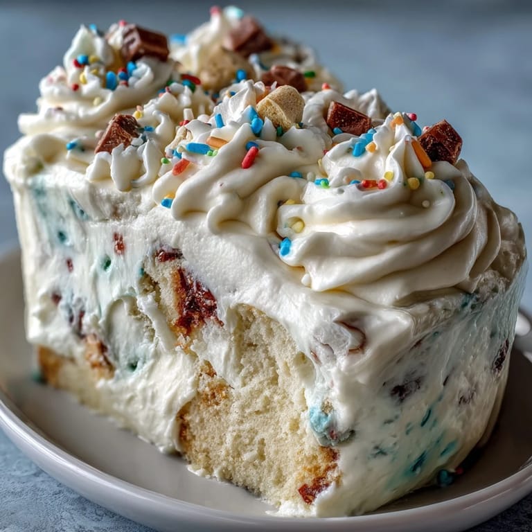 Enjoy this easy Spring Birthday Party Sprinkle Funfetti Dip Cake, deliciously creamy and fun.