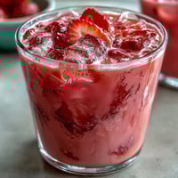 A vibrant, sweet-tart refresher bursting with berry and citrus flavors, inspired by Pink Starburst candy.