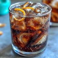 Vibrant Cold Brew Coffee Tonic with orange zest, a bubbly, bright, and cooling summer drink.